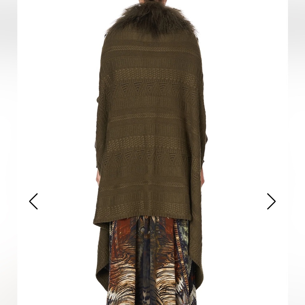 Camila Kakadu Calling Shearling Cape Vest - Picture 4 of 15